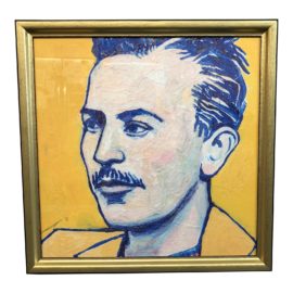 'John Steinbeck Yellow' Framed Artwork. Original Price: $1,415.00