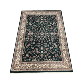 Ornate Emerald Green Floral Wool Area Rug. Original Price: $3,500.00