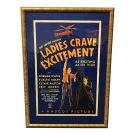 "Ladies Crave Excitement" Custom Framed Movie Poster