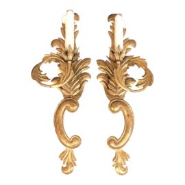 Baroque Minton-Spidell + Luminaire Single-Light Wall Sconces - a Pair