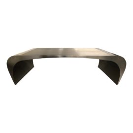 Custom Curved Steel Coffee Table