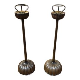 Traditional Japanese Shodukai Candle Holders - a Pair. Original Price: $2,500.00