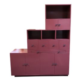 Custom Tansu Style Lacquered Storage Cabinet. Original Price: $7,515