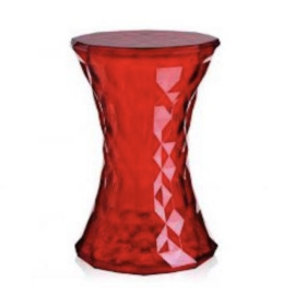 Kartell Red Stone Stool/ Side Table. Original Price: $285