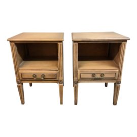 Vintage Hand-Painted Night Stands by Herald Furniture, a Pair