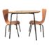Room & Board Perch Table + Two Little Jake Chairs