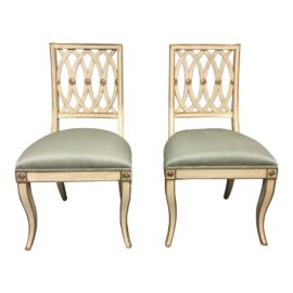 Horchow Maitland -Smith Pillar Chairs - a Pair. Original Price: $1,509.00