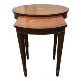 Baker Furniture Federal Style Mahogany Nesting Tables