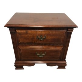 Stanley Funriture 2-Drawer Cherry Side Table