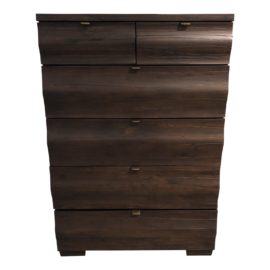 Brownstone Six Drawer Curved Front Dresser