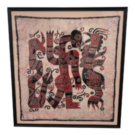 Vintage Tribal Custom Framed Print on Silk