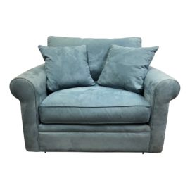 Crate & Barrel Oversized Microfiber Arm Chair