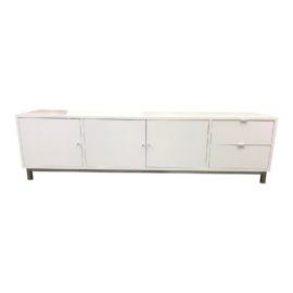 Room & Board Custom White Media Cabinet. Original Price: $3,000