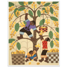 "Pipa" (Loquat Fruit) - Watercolor on Paper