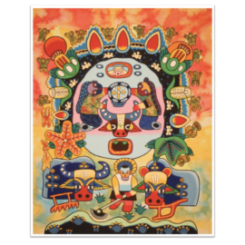 "Wu Gu" (Five Grains) - Watercolor on Paper