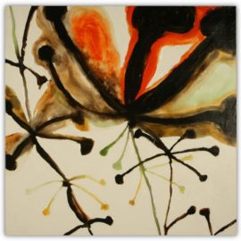 NEW "Orange Floral 1" by Chirawat Prampetch