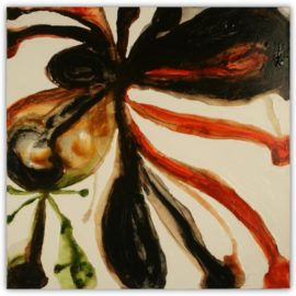 NEW "Orange Floral 2" by Chirawat Prampetch