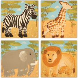 NEW "Safari" Set of 4 by Chirawat Prampetch