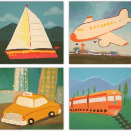 NEW "Travel" Set of 4 by Chirawat Prampetch