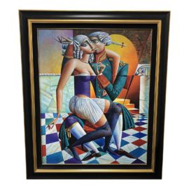 Limited Edition Georgy Kurasov Canvas Painting "Palace Intrigue"
