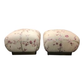 Floral Ottomans by Marge Carson