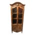 Antique Wood + Glass Curio Cabinet