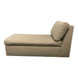 Crate & Barrel Modern Armless Chaise. Original Price: $1,150