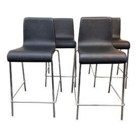 Blu Dot - Set of Four Black Counterstools. Original Price: $996