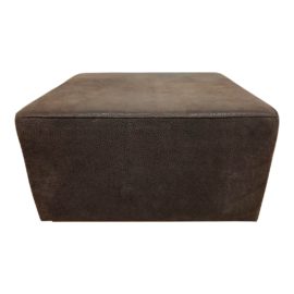 Custom Leather Ottoman by Richard Andronaco. Original Price: $3,900