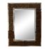 William Sonoma Fulton Zebra Wood + Chrome Wall Mirror