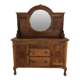 Antique Mirrored Sideboard