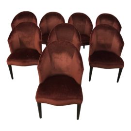 Set of Eight Donghia Shadow Side Chairs