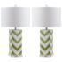Pair of Safavieh Chevron Stripe Table Lamps