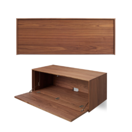 Blu Dot - Pair of Wonder Wall Walnut Cabinets. Original Price: $1,800