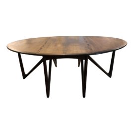Mid-Century Kurt Ostervig Danish Teak Drop-Leaf Dining Table