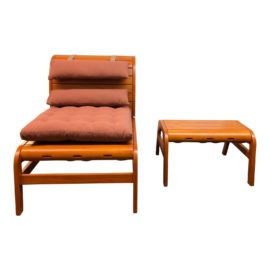 NEW Bhoga Infinity Chair and Ottoman. Original Price: $800