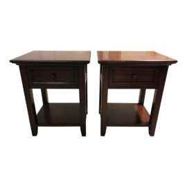 Pottery Barn Hudson 1- Drawer Nightstands, a Pair