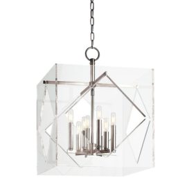 Hudson Valley Polished Nickel Finish Chandelier. Original Price: $1,984