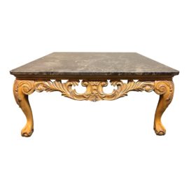 French Style Marble Top Cocktail Table
