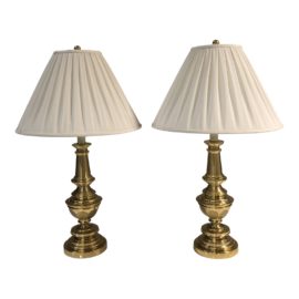 Pair of Stiffel Brass Table Lamps