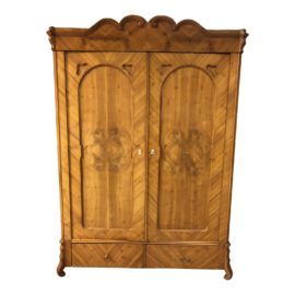 Vintage Wood Two Door Storage Armoire