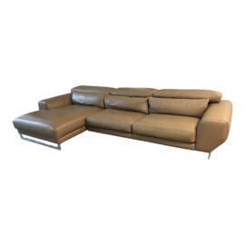 Taupe Leather Sectional by Corium Italiz. Original Price: $9,097