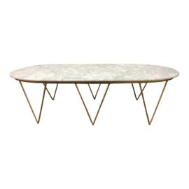 NEW Surf Marble Cocktail Table, by World's Away. Original Price: $2,438