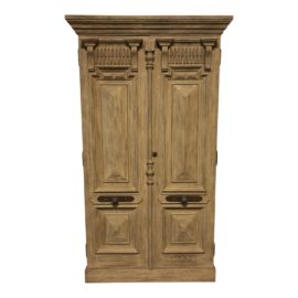 Restortion Hardware 19th C. French Carved Door Panel Double-Door Cabinet