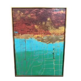 NEW Electrical Charge Float Frame Print. Original Price: $1,215