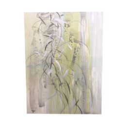 "Aqua Rain II" Mixed Media Original Painting by Isabel Wyatt