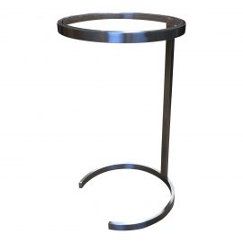 Brueton Ps-14 Satin Stainless Finish Side Table. Original Price: $1,000