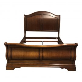 Queen Size Wood Sleigh Bed Frame
