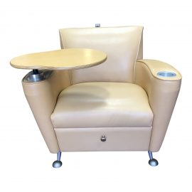 Loewenstein Leather Storage Arm Chair + Table Insert