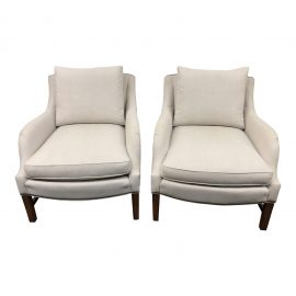 Hickory Chair Company Earl Armchair, a Pair. Original Price: $4,200